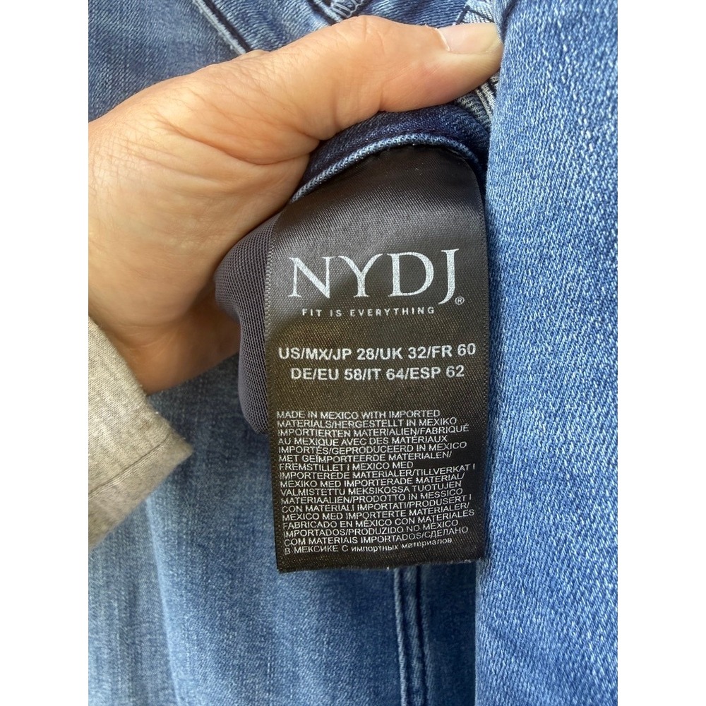 NYDJ Womens 28 Short Jeans Blue Curves 360 Cropped Minimalist Ankle Stretch - Picture 6 of 6
